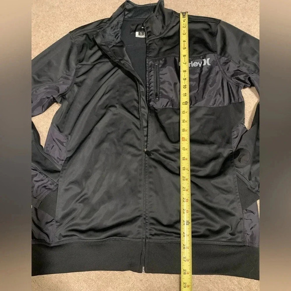 Hurley Nolan track jacket, black sz L - Picture 3 of 6